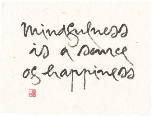 Mindfulness is a source of happiness